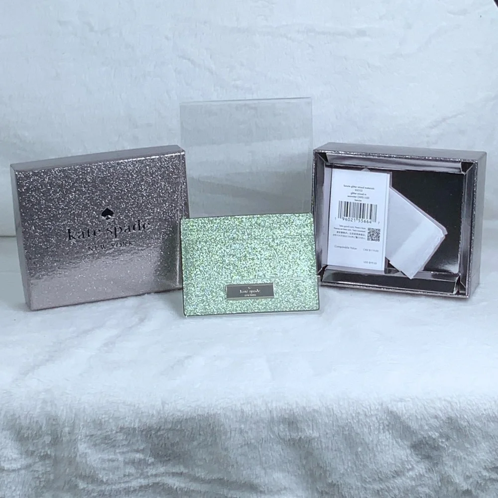 Kate Spade Sparkling Green Card Holder